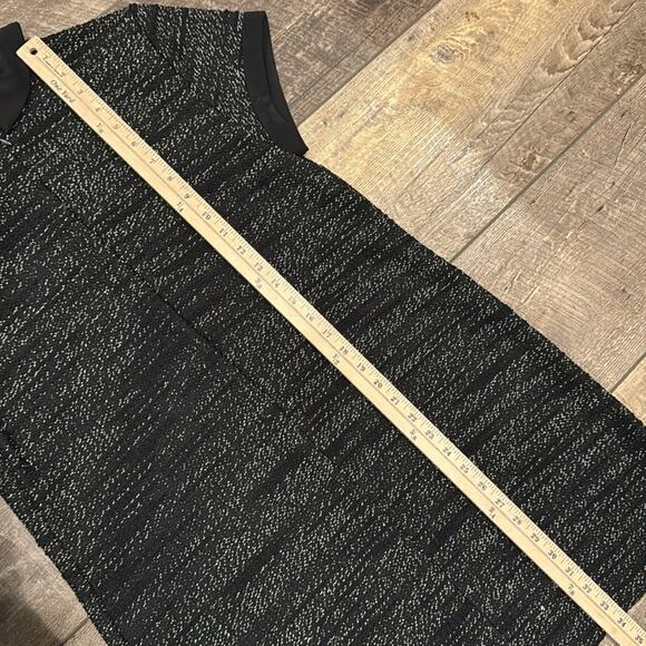 Maison Jules Women's Collared Shift Dress Black White Size L - Picture 8 of 11